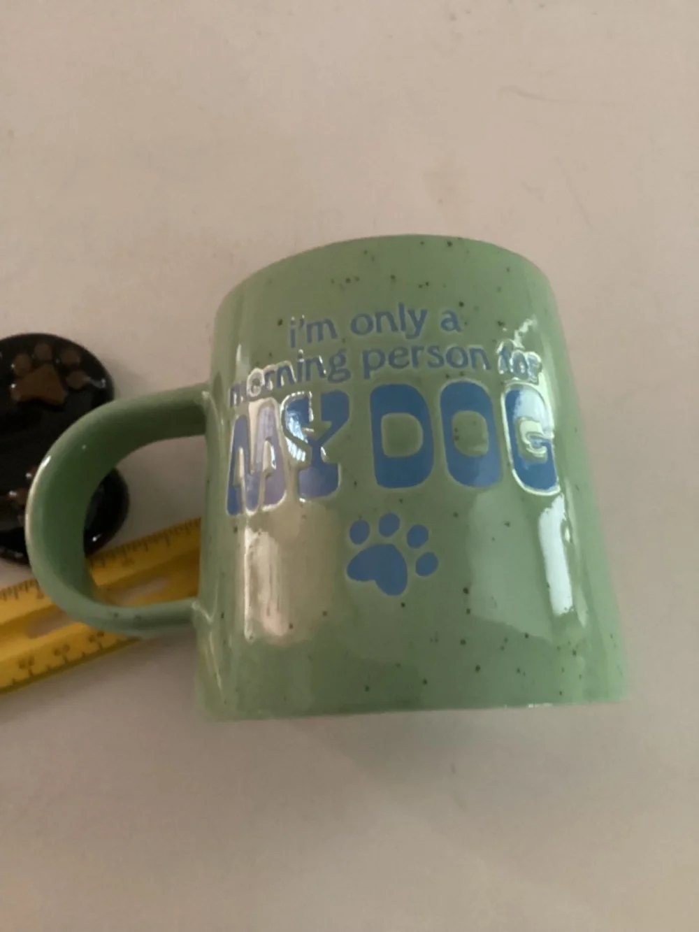 Funny Dog Theme Mug and Ceramic Bone-shaped Plaque